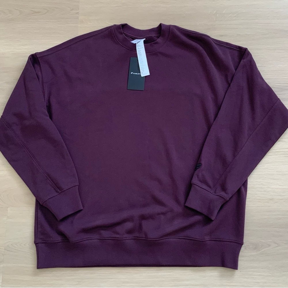 Fabletics Plum Crewneck Sweatshirt - Picture 3 of 7